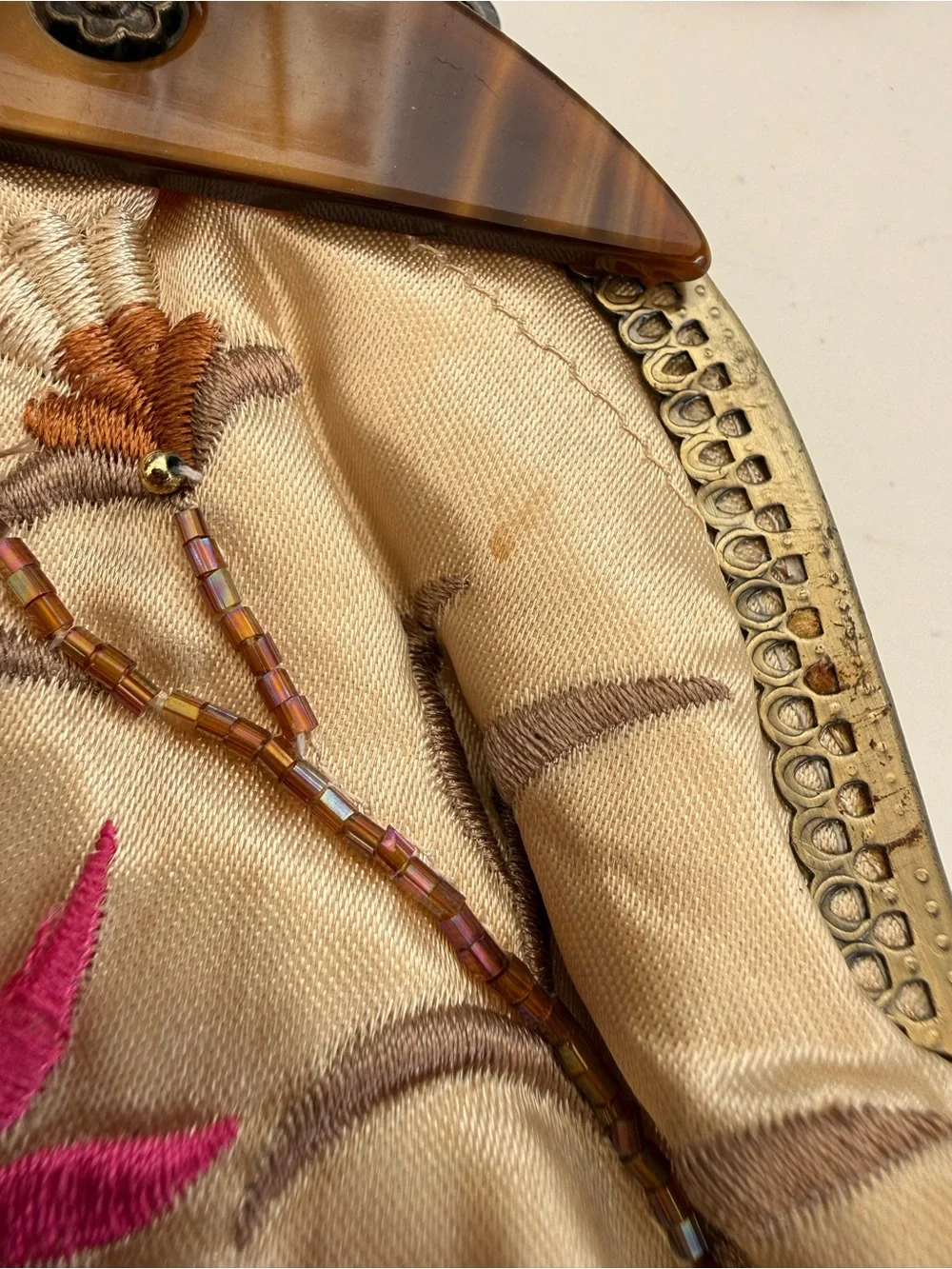 Victorian style beaded purse